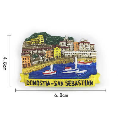 Ευρώπη Ισπανία Tenerife Valencia San Sebastian Magnetic Refrigerator Collection Αυτοκόλλητα Μαγνήτες Ψυγείου