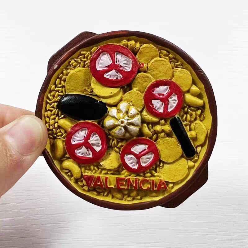 Europa Spania Tenerife Valencia San Sebastian Colectia de autocolante magnetice pentru frigider Magneti pentru frigider