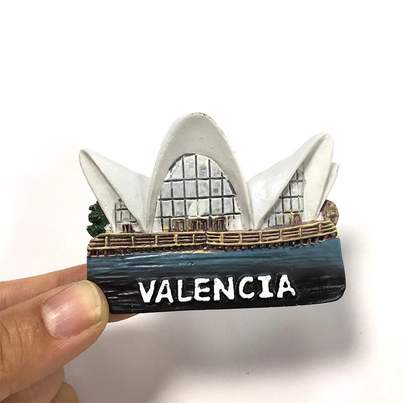 Europa Spania Tenerife Valencia San Sebastian Colectia de autocolante magnetice pentru frigider Magneti pentru frigider