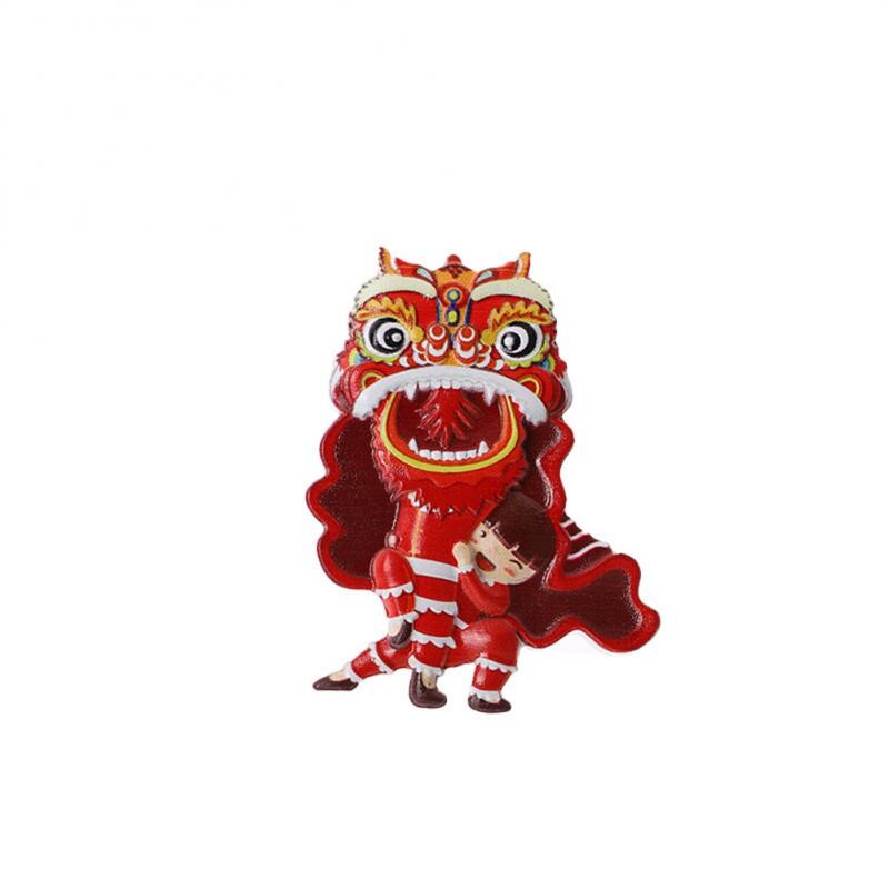 Magnet de frigider în stil chinezesc 2 buc. Magnet de frigider din rășină creativ, drăguț, pentru casă