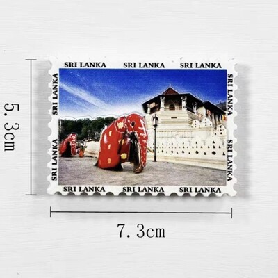 Ασία Σρι Λάνκα Ρητίνη 3D Ψυγείο Μαγνήτες Τουρισμού Αναμνηστικό Αυτοκόλλητο Ψυγείο Χειροτεχνία Δώρο Διακόσμηση