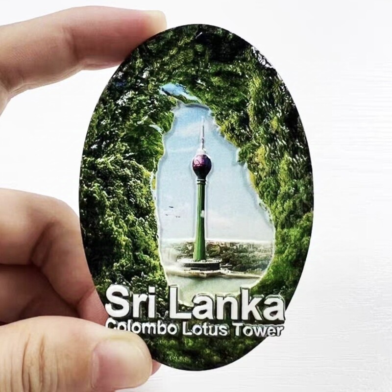 Asia Sri Lanka Rășină 3D Magneți Frigider Suvenir Turism Autocolant Frigider Artizanat Decorare Cadou