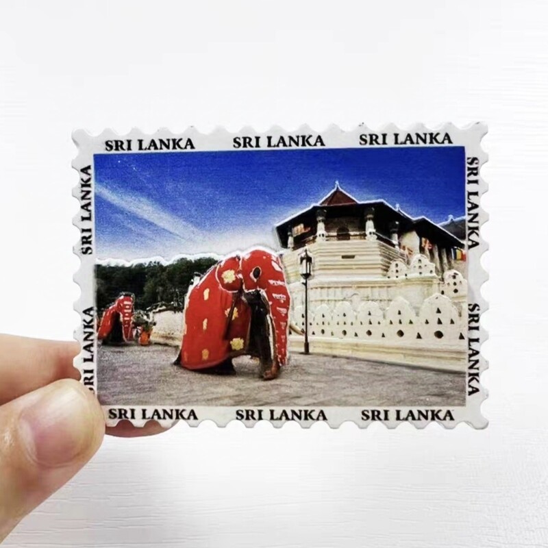 Asia Sri Lanka Rășină 3D Magneți Frigider Suvenir Turism Autocolant Frigider Artizanat Decorare Cadou