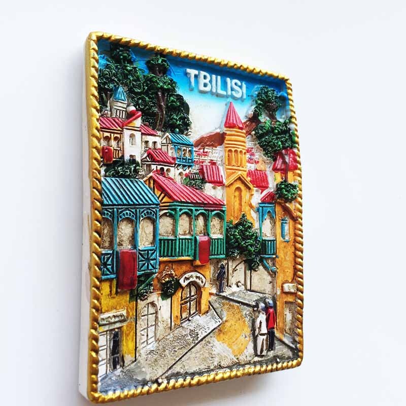 Vama și cultură din Georgia Magneți de frigider 3D Suveniruri magnetice pentru frigider Articole de decorare Articole de artizanat Cadouri