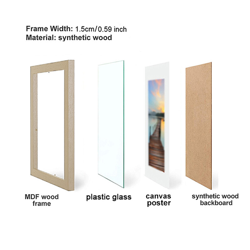 1/2/3 buc Ramă foto din lemn A4 8X12 inci Cadru pentru documente cu certificat de onoare Ramă foto din lemn pentru afișaj de birou suspendat pe perete