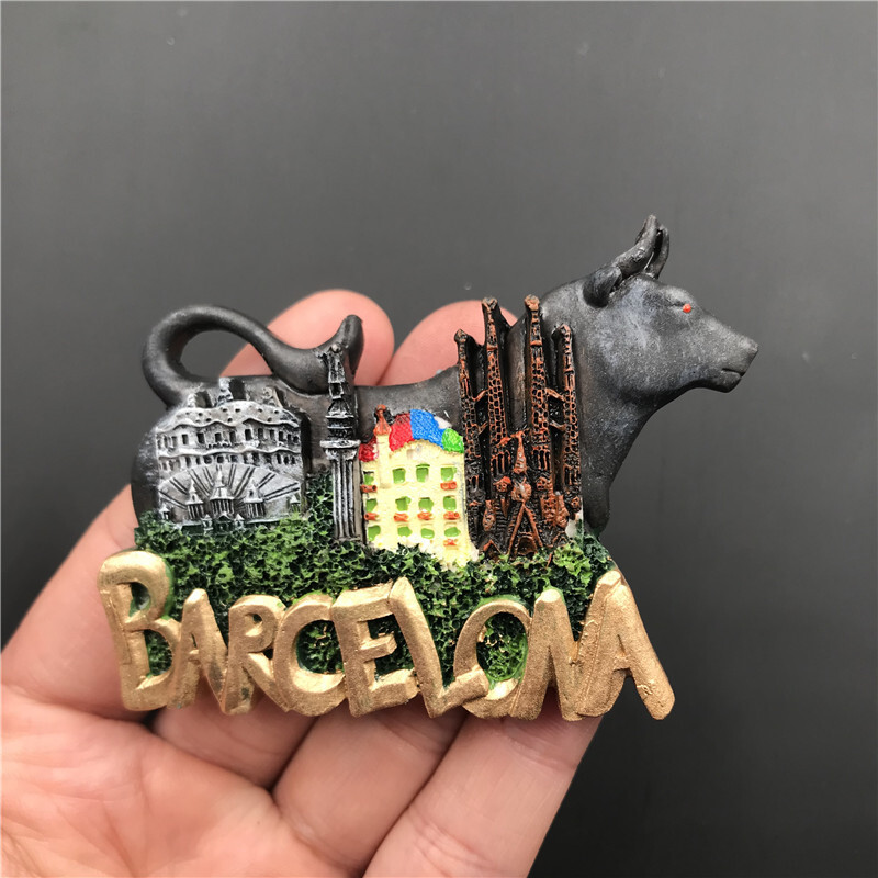 Suvenir turistic național Ungaria dubai Thailanda Polonia Egipt Italia Australia Germania Spania Belgia Magnet de frigider din rășină