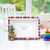 Κορνίζα φωτογραφιών Pinliving 1PC Flower Graden, Simple Color Block DIY κορνίζα για διακόσμηση σπιτιού, δώρο οικογενειακής δραστηριότητας
