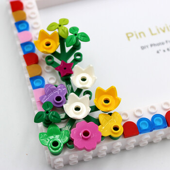 Κορνίζα φωτογραφιών Pinliving 1PC Flower Graden, Simple Color Block DIY κορνίζα για διακόσμηση σπιτιού, δώρο οικογενειακής δραστηριότητας