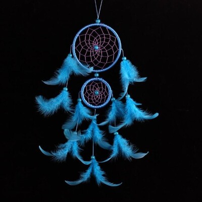 Νέο Dream Catcher Διακόσμηση Δωματίου με φτερά ύφανση που αγγίζει τη γωνία των ονείρων Dreamcatcher Wind Chimes Ινδικό στυλ Θρησκευτική μασκότ