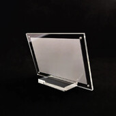 Acrylic Clear Τιμή Κλιπ πινακίδας υποδοχής κάρτας Επιτραπέζιο Επιφάνεια Μενού Εμφάνιση ετικετών Ράφια βάσης πλαισίων τηλεφώνου