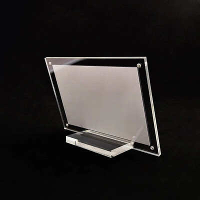 Acrylic Clear Τιμή Κλιπ πινακίδας υποδοχής κάρτας Επιτραπέζιο Επιφάνεια Μενού Εμφάνιση ετικετών Ράφια βάσης πλαισίων τηλεφώνου