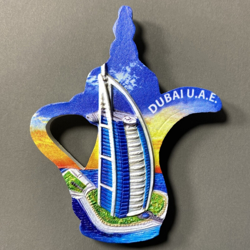 Asia Emiratele Arabe Unite Dubai Suveniruri turistice Magneti pentru frigider Articole de decorare Artizanat Colectie de frigidere magnetice