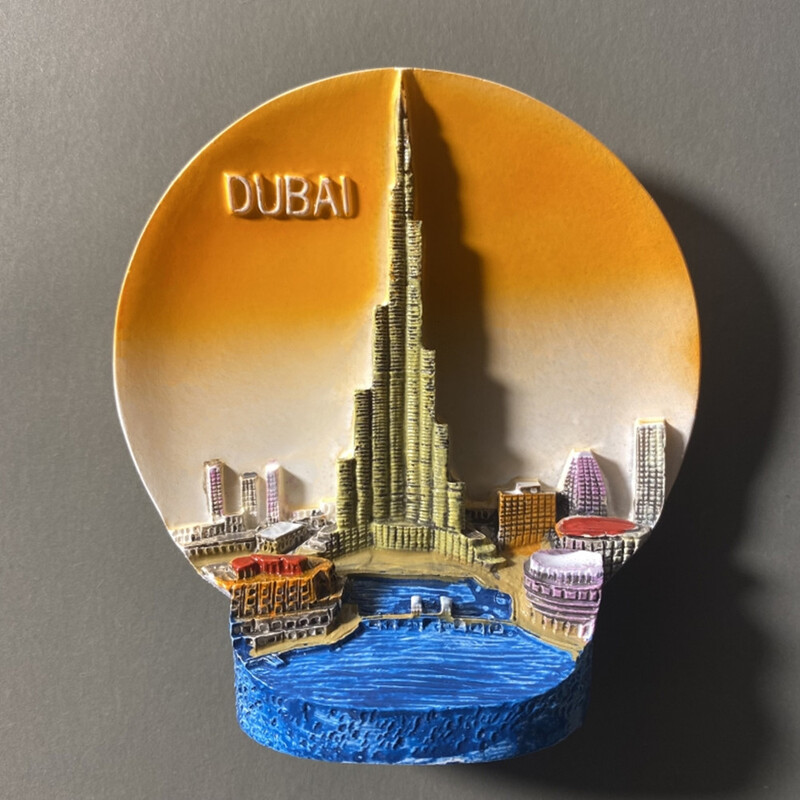 Asia Emiratele Arabe Unite Dubai Suveniruri turistice Magneti pentru frigider Articole de decorare Artizanat Colectie de frigidere magnetice