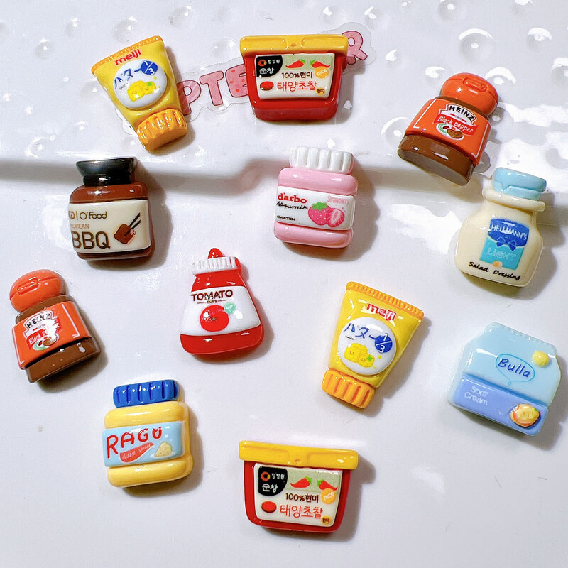 Magneți de frigider 9 buc, magneți de frigider pentru alimente cu desene animate Kawaii, magneți decorativi drăguți dulap cu dulap cu magneti de frigider personalizat