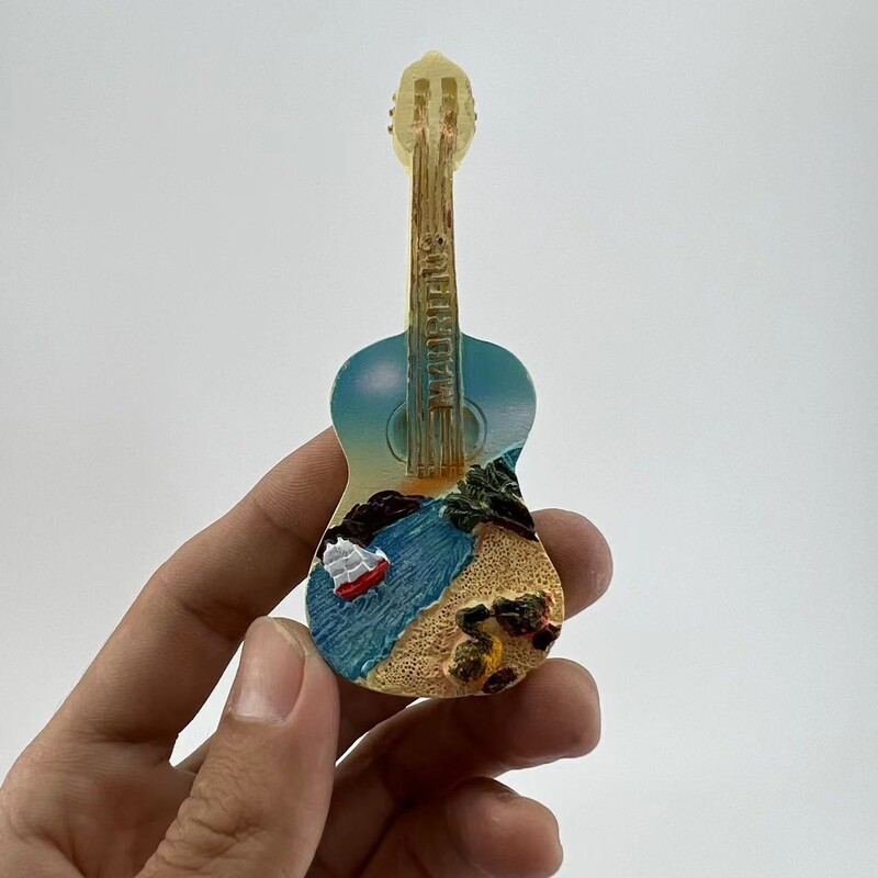 Autocolant pentru frigider Mauritius Suvenir de călătorie Artifact decorativ tridimensional din rășină Magnet pictat manual Cadou de aniversare