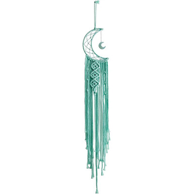 Bohemian Moon Dream Catcher με φως ή χωρίς φως, φούντα Macrame Dreamcatcher δώρα για κορίτσι, διακόσμηση σπιτιού σε τοίχο
