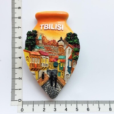 Μαγνήτης Ψυγείου Αναμνηστικό Georgia Tbilisi Batumi Kakheti 3d Resin Ψυγείο Μαγνήτες Διακόσμηση Αξεσουάρ Ζωγραφισμένα Ταξιδιωτικές Χειροτεχνίες