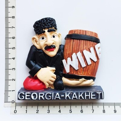 Μαγνήτης Ψυγείου Αναμνηστικό Georgia Tbilisi Batumi Kakheti 3d Resin Ψυγείο Μαγνήτες Διακόσμηση Αξεσουάρ Ζωγραφισμένα Ταξιδιωτικές Χειροτεχνίες