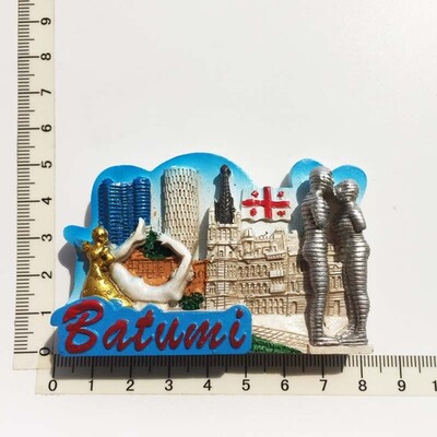 Μαγνήτης Ψυγείου Αναμνηστικό Georgia Tbilisi Batumi Kakheti 3d Resin Ψυγείο Μαγνήτες Διακόσμηση Αξεσουάρ Ζωγραφισμένα Ταξιδιωτικές Χειροτεχνίες