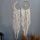 Dream Catchers Boho Διακόσμηση σπιτιού Μακραμέ Χειροποίητες Κρεμάστρες Τοίχου Ραμαζάνι Βρεφικό Υπνοδωμάτιο Nordic Παιδικό Στολίδι Δώρο