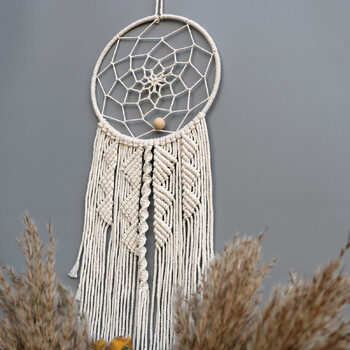 Dream Catchers Boho Διακόσμηση σπιτιού Μακραμέ Χειροποίητες Κρεμάστρες Τοίχου Ραμαζάνι Βρεφικό Υπνοδωμάτιο Nordic Παιδικό Στολίδι Δώρο