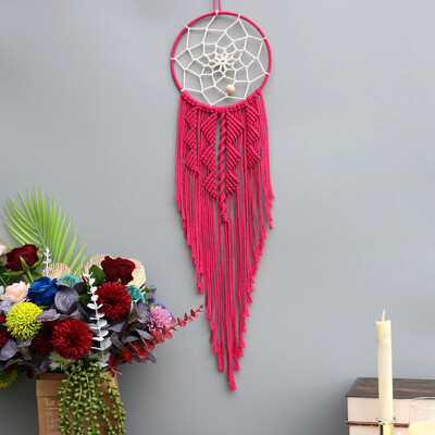 Dream Catchers Boho Διακόσμηση σπιτιού Μακραμέ Χειροποίητες Κρεμάστρες Τοίχου Ραμαζάνι Βρεφικό Υπνοδωμάτιο Nordic Παιδικό Στολίδι Δώρο