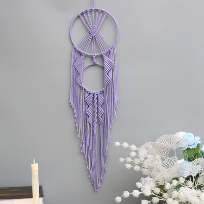 Dream Catchers Boho Διακόσμηση σπιτιού Μακραμέ Χειροποίητες Κρεμάστρες Τοίχου Ραμαζάνι Βρεφικό Υπνοδωμάτιο Nordic Παιδικό Στολίδι Δώρο