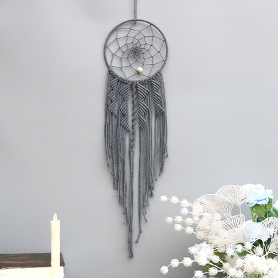 Dream Catchers Boho Διακόσμηση σπιτιού Μακραμέ Χειροποίητες Κρεμάστρες Τοίχου Ραμαζάνι Βρεφικό Υπνοδωμάτιο Nordic Παιδικό Στολίδι Δώρο