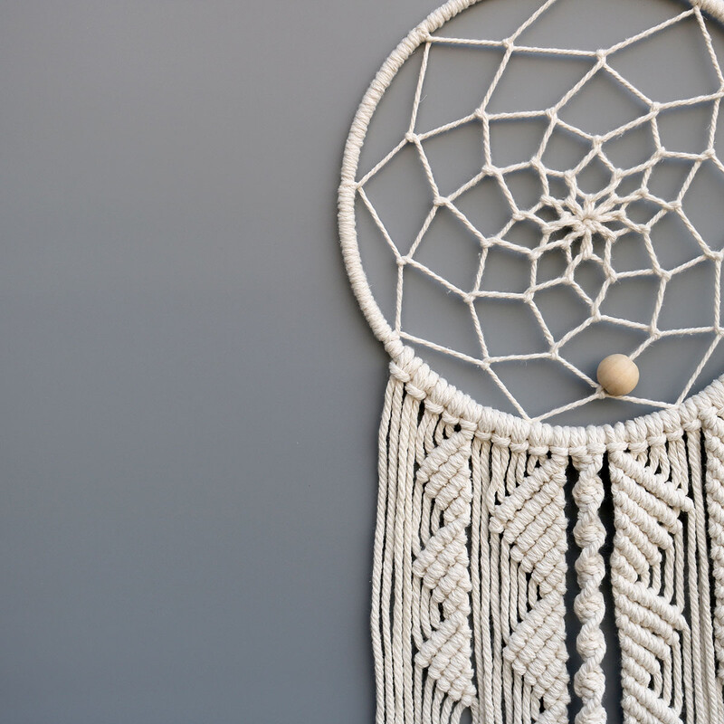 Atrapatoare de vise Decor Boho Home Decor Macrame Taperaturi de perete lucrate manual Ramadan Dormitor pentru bebeluși Camera nordică Ornament pentru creșă pentru copii Cadou