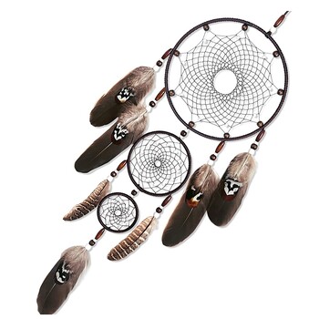 Dreamcatcher Dream Catchers Catcher Black Wall Art Dream Catcher Μεγάλο Macrame Διακόσμηση παραθύρου τοίχου Διακοσμητικό χεριού, εύκολο στη χρήση