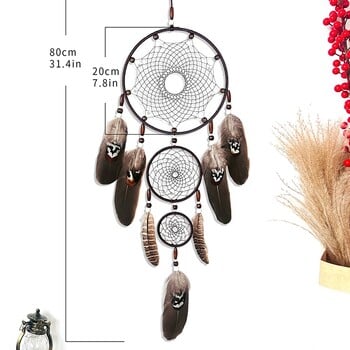 Dreamcatcher Dream Catchers Catcher Black Wall Art Dream Catcher Μεγάλο Macrame Διακόσμηση παραθύρου τοίχου Διακοσμητικό χεριού, εύκολο στη χρήση