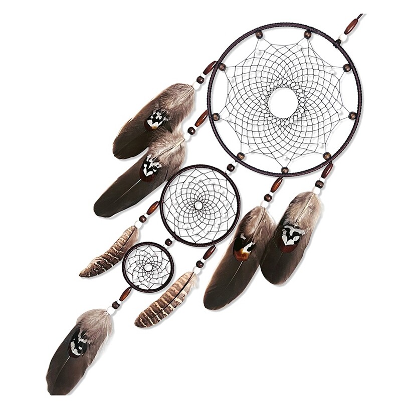 Apărător de vise Apărător de vise Captorul de vise Artă de perete neagră Captorul de vise Mare Macrame agățat pe perete Decor pentru fereastră Decor manual, ușor de utilizat