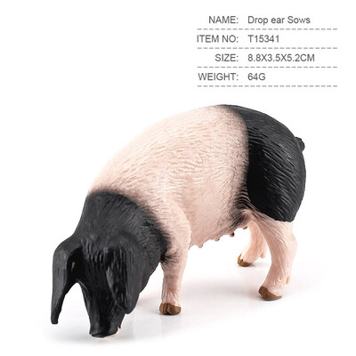 Mini Simulation Pig Pig Big Pig Black Pig Flower Pig Poultry Ζώο μοντέλο Παιχνίδια Μικροστολίδια τοπίου