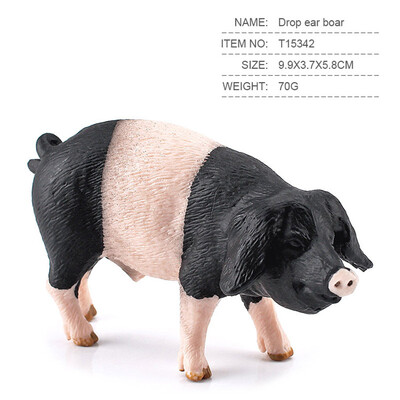 Mini Simulation Pig Pig Big Pig Black Pig Flower Pig Poultry Ζώο μοντέλο Παιχνίδια Μικροστολίδια τοπίου