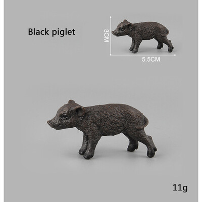 Mini Simulation Pig Pig Big Pig Black Pig Flower Pig Poultry Ζώο μοντέλο Παιχνίδια Μικροστολίδια τοπίου
