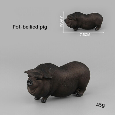 Mini Simulation Pig Pig Big Pig Black Pig Flower Pig Poultry Ζώο μοντέλο Παιχνίδια Μικροστολίδια τοπίου