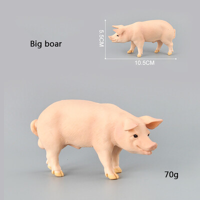 Mini Simulation Pig Pig Big Pig Black Pig Flower Pig Poultry Ζώο μοντέλο Παιχνίδια Μικροστολίδια τοπίου