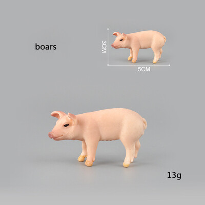 Mini Simulation Pig Pig Big Pig Black Pig Flower Pig Poultry Ζώο μοντέλο Παιχνίδια Μικροστολίδια τοπίου