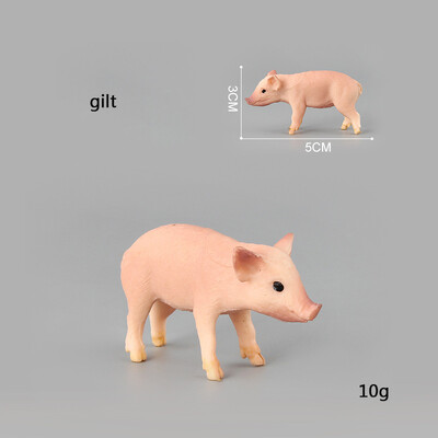 Mini Simulation Pig Pig Big Pig Black Pig Flower Pig Poultry Ζώο μοντέλο Παιχνίδια Μικροστολίδια τοπίου