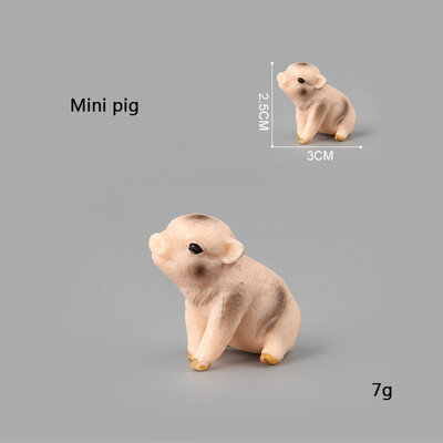 Mini Simulation Pig Pig Big Pig Black Pig Flower Pig Poultry Ζώο μοντέλο Παιχνίδια Μικροστολίδια τοπίου