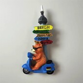 Berlin TV Landmark City Baby Bear Τουρισμός Αναμνηστική Διακοσμητική Χειροτεχνία Δώρο Μαγνητικό Αυτοκόλλητο Ψυγείου