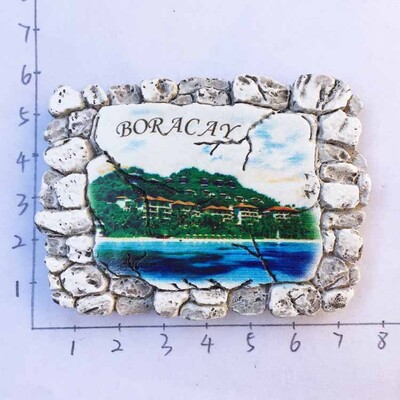 Φιλιππίνες Ταξιδιωτικό Ψυγείο Μαγνήτης Αναμνηστικό Boracay Creative Beach Turtle Sunset 3d Magnets for Crafts Αξεσουάρ διακόσμησης σπιτιού