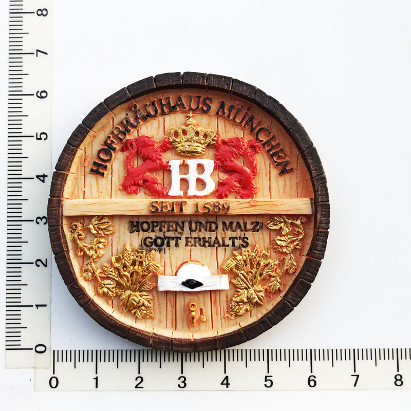 Autocolant pentru frigider magnetic pictat cu rășină Germania Berlin Frankfurt Dresda München Suveniruri turistice Atracții Autocolant pentru frigider