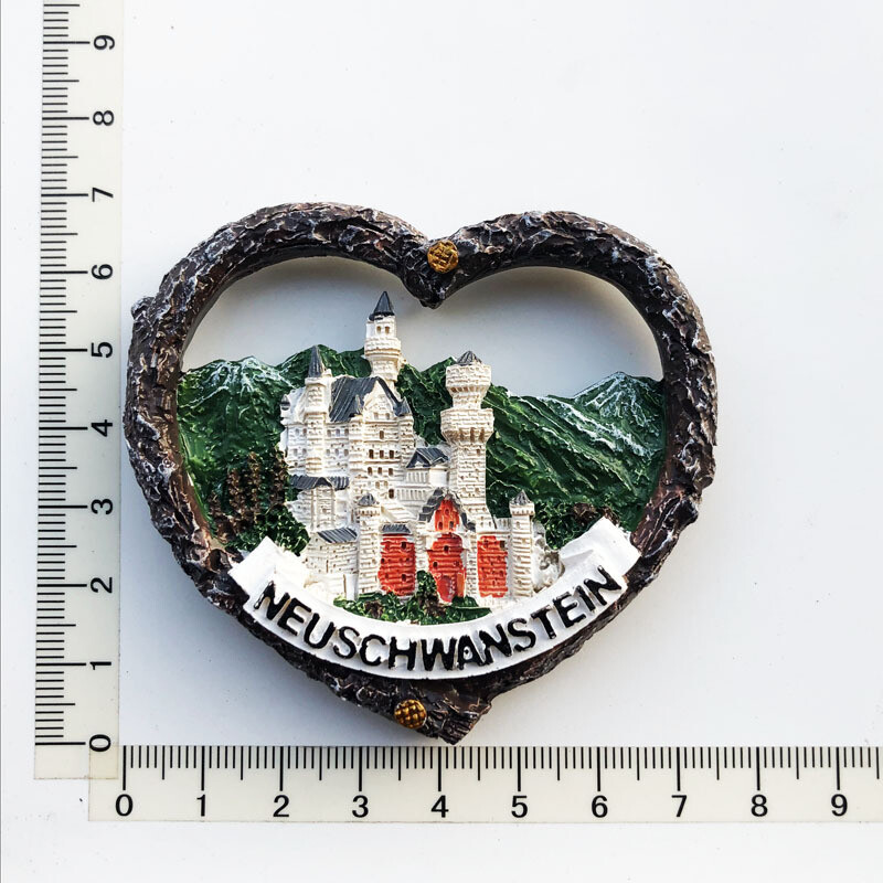 Autocolant pentru frigider magnetic pictat cu rășină Germania Berlin Frankfurt Dresda München Suveniruri turistice Atracții Autocolant pentru frigider