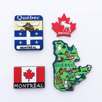 Canada Fridge Magnets Quebec Montreal Vancouver Ottawa Victoria Souvenirs Ψυγείο Μαγνητικά αυτοκόλλητα Δώρα Χριστουγέννων