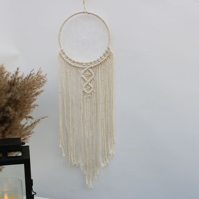 Macrame Dream Catchers Διακόσμηση Macrame Woven Bohemian Nordic τοίχου κρεβατοκάμαρες Διακόσμηση σπιτιού Διακοσμητικά νηπιαγωγείου