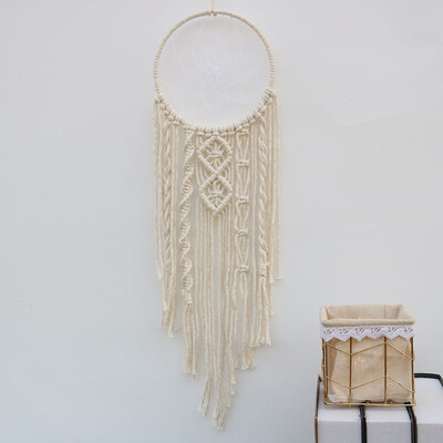 Macrame Dream Catchers Διακόσμηση Macrame Woven Bohemian Nordic τοίχου κρεβατοκάμαρες Διακόσμηση σπιτιού Διακοσμητικά νηπιαγωγείου