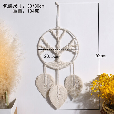 Green Macrame Dream Catcher Tapestry Bohemian Tassel Wall Hanging Nordic Handmade Tapestry Στολίδι για Boho διακόσμηση σαλονιού