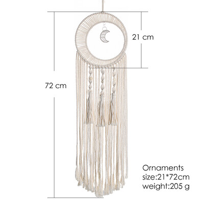Green Macrame Dream Catcher Tapestry Bohemian Tassel Wall Hanging Nordic Handmade Tapestry Στολίδι για Boho διακόσμηση σαλονιού