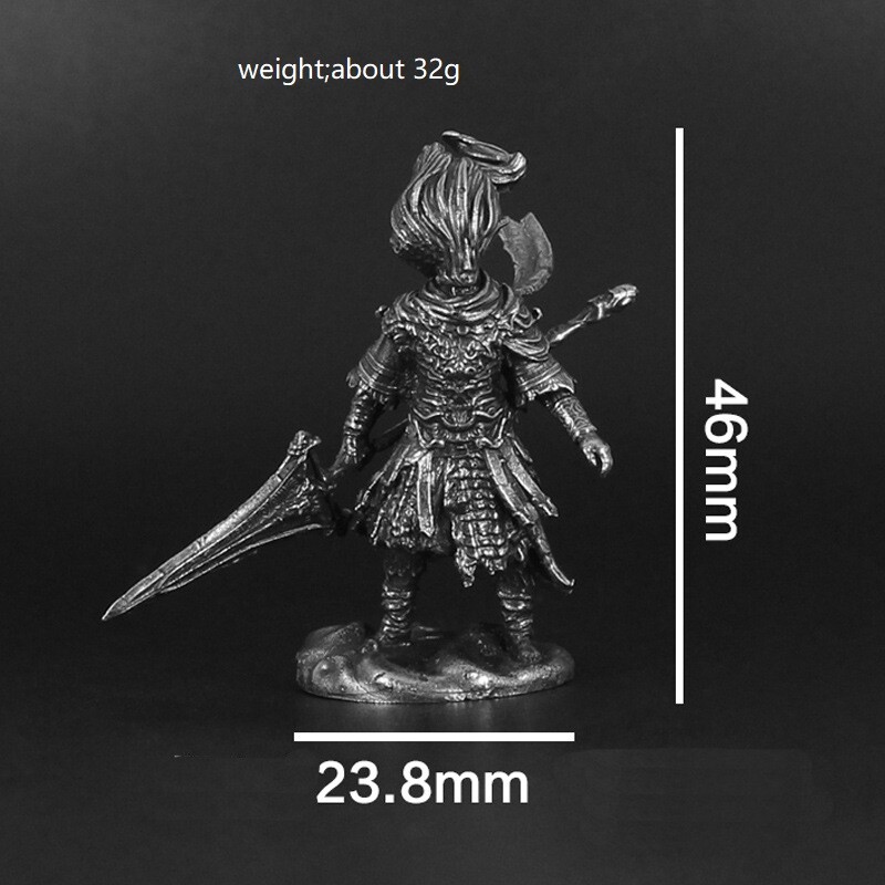 Vintage fehér sárgaréz Dark Souls III Nameless King Anime akciófigura fémjáték karaktermodell kollekciók játékajándékok